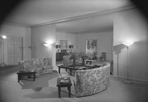 Living area with sofas from 1965.