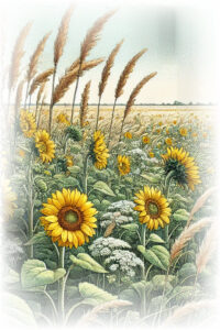 Field of Wild Sunflowers