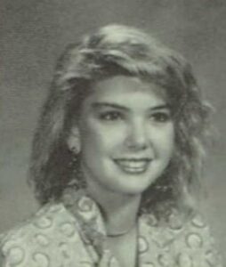 teenaged girl in black and white photo