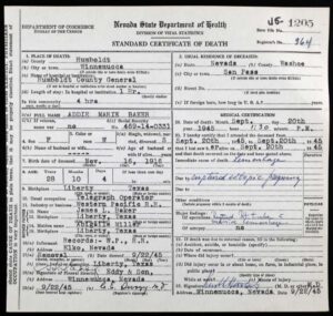 document death certificate