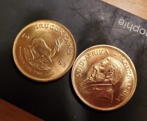 two gold coins