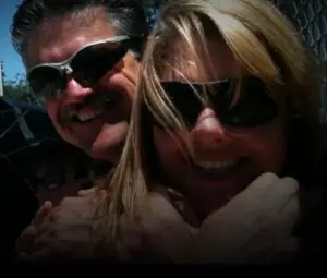 man and woman wearing sunglasses